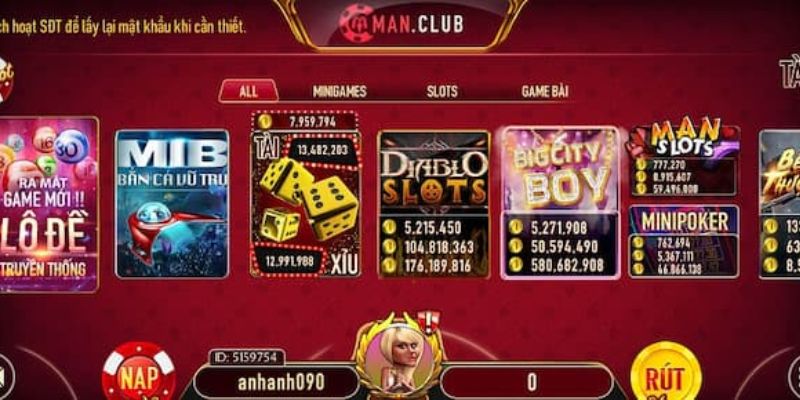 Man Club - Cổng Game Bài Đổi Thưởng Trực Tuyến